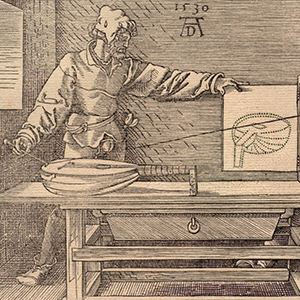 The Draughtsman of the Lute by Albrecht Dürer