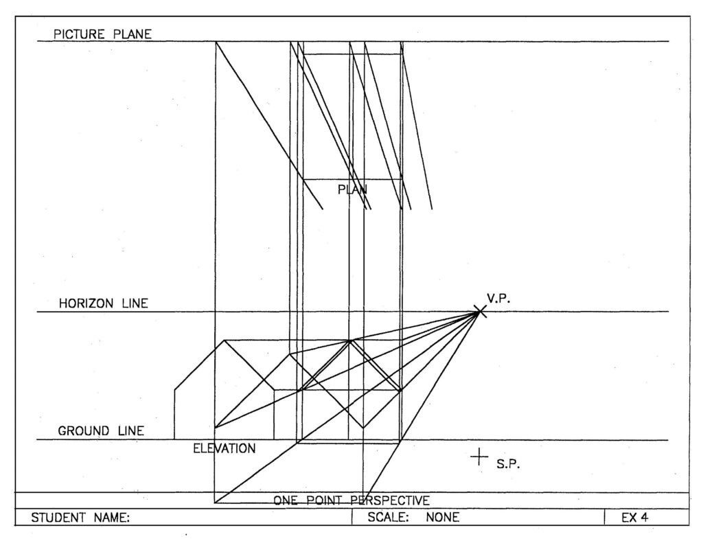 Exercise #4 with construction lines