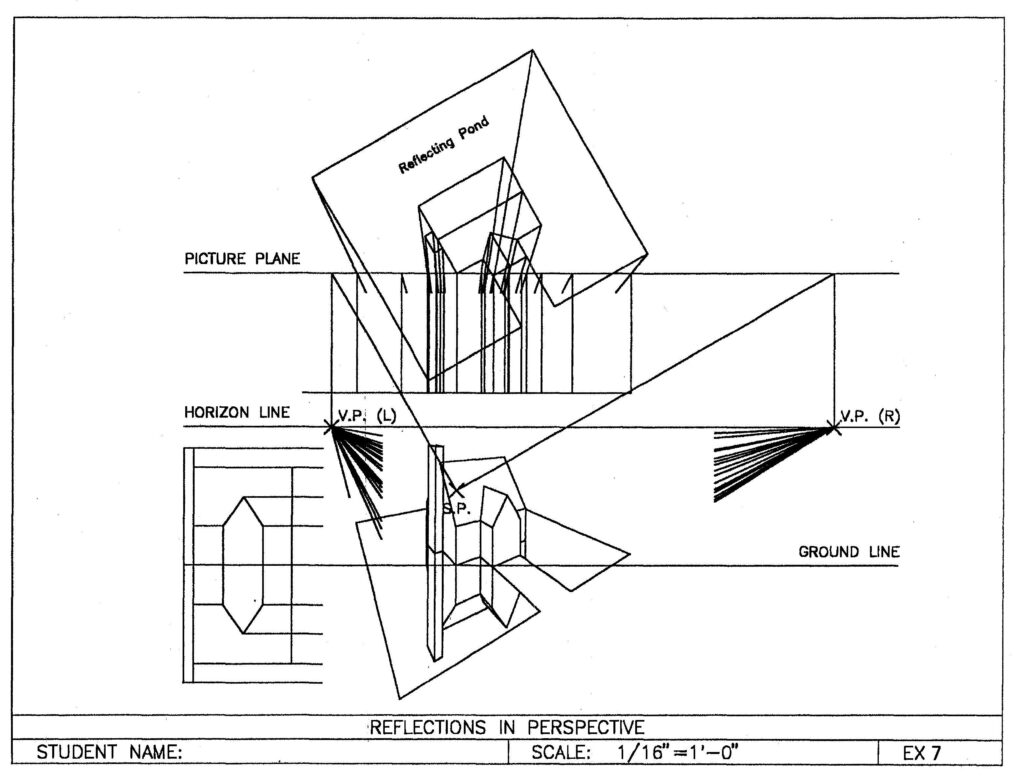 Exercise #7 with construction lines